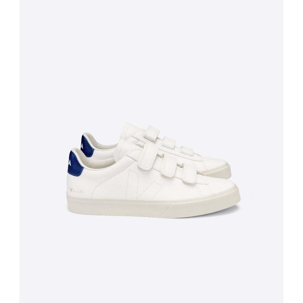 Veja RECIFE CHROMEFREE Women\'s Sneakers White/Blue | NZ 625SGL